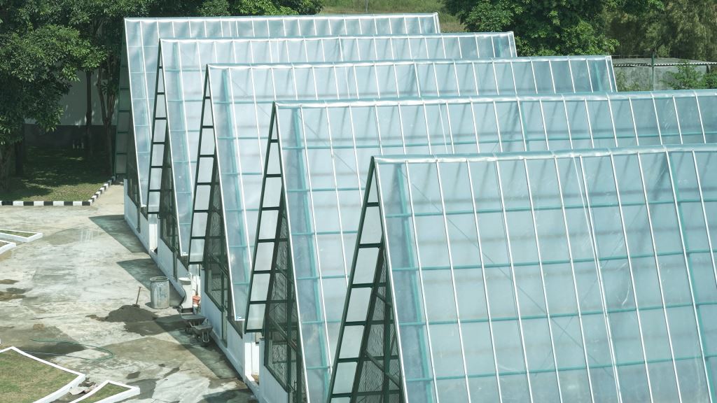 Instalasi Atap FRP sebagai Skylight